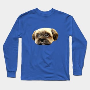 Shih Tzu Puppy Eyes! Long Sleeve T-Shirt